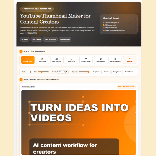 Free YouTube Thumbnail Maker – Create Clickable Thumbnails